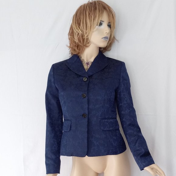 Tahari Jackets & Blazers - TAHARI Purple Button Down Career Jacket Blazer Sz 6